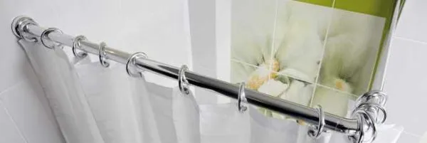 Штанга для шторы в ванную или душ из нержавеющей стали