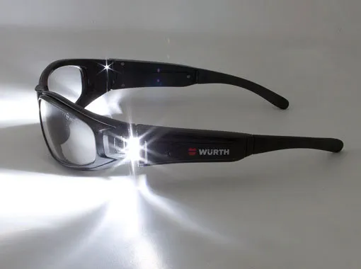 защитные строительные очки с подсветкой