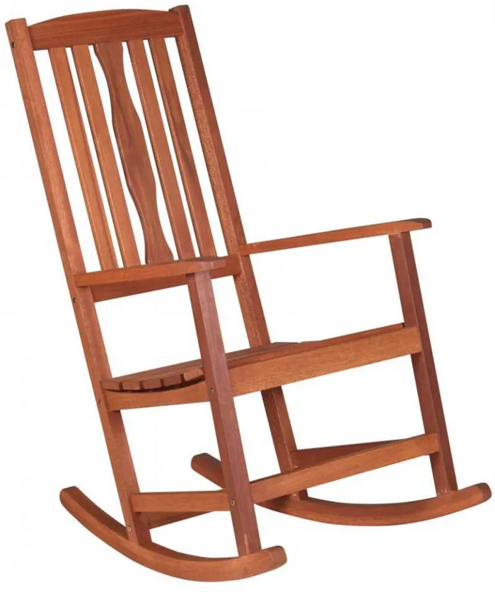 стул деревянный с серой обивкой