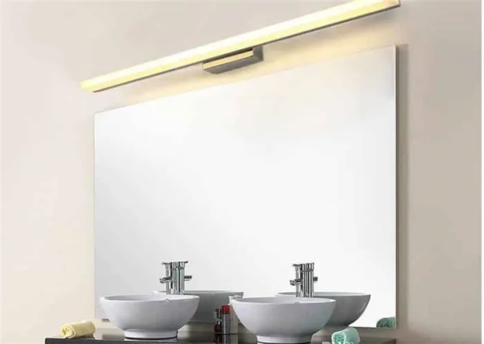подсветка зеркала в ванной