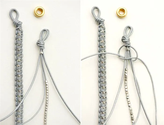 Техника плетения макроме простой узел
