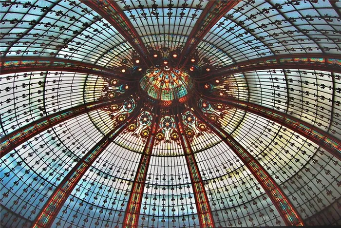 Витраж. Galeries Lafayette Paris Haussmann, 1912