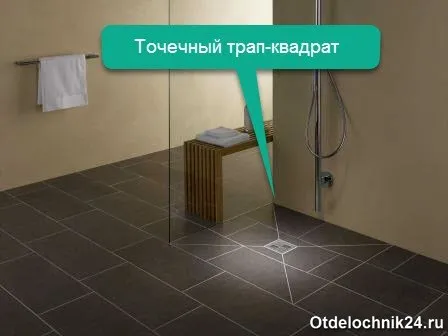 Душ без поддона в квартире: особенности трапов в полу ванной