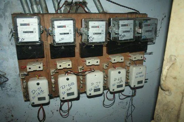 Расположение электросчетчиков