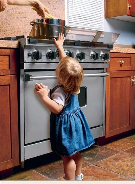 Безопасность детей дома - экран для плиты